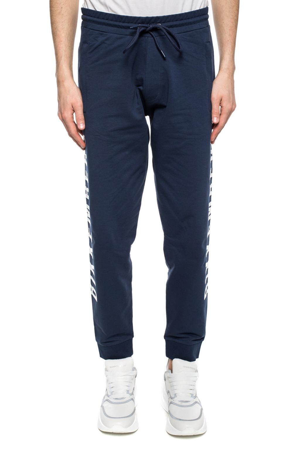 Navy blue Logo sweatpants Dirk Bikkembergs Vitkac Spain